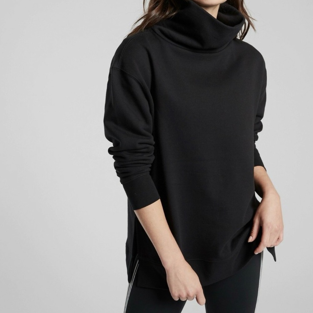 Athleta Women's Black Turtleneck Sweater